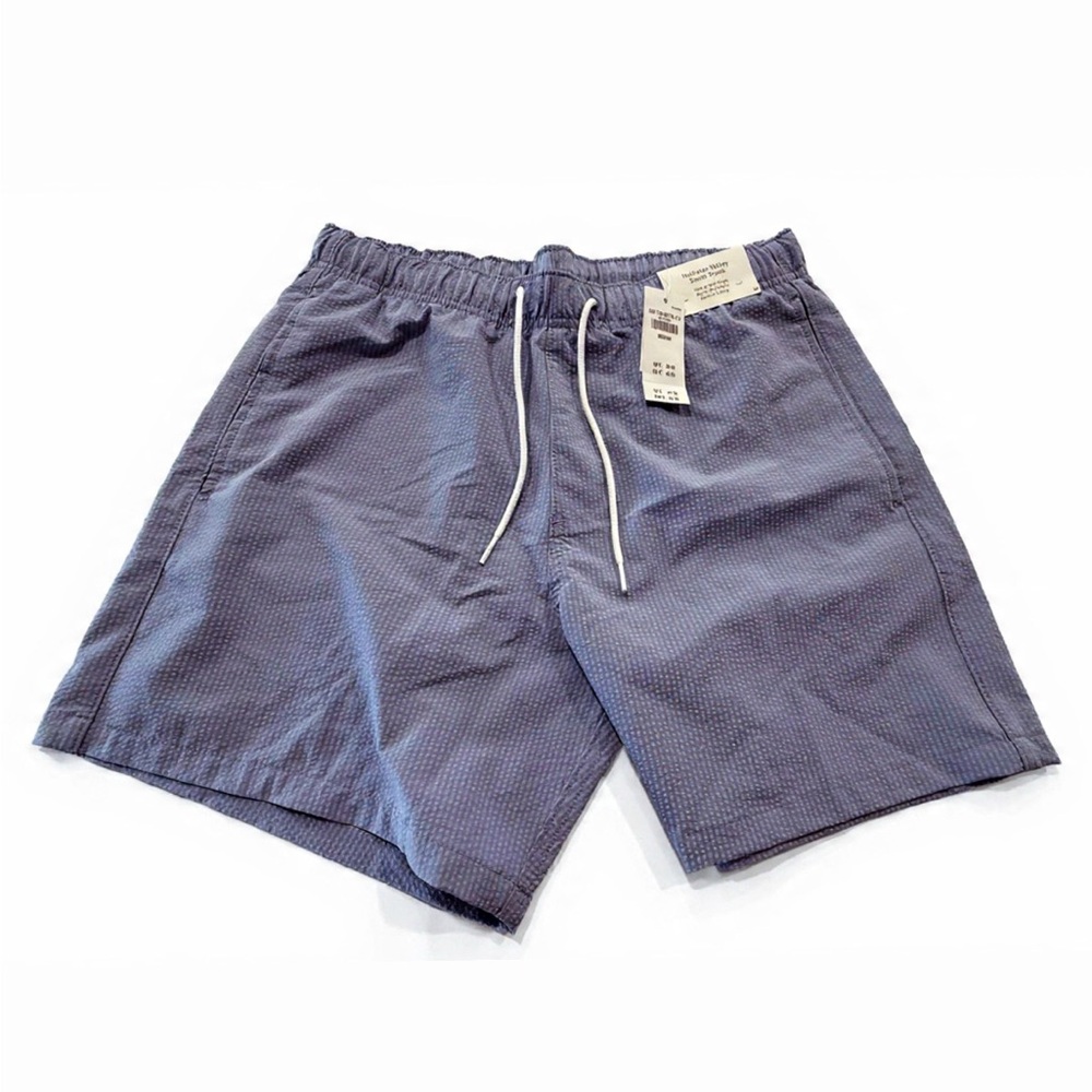 Men's Hollister Medium Blue Drawstring Swim Shorts